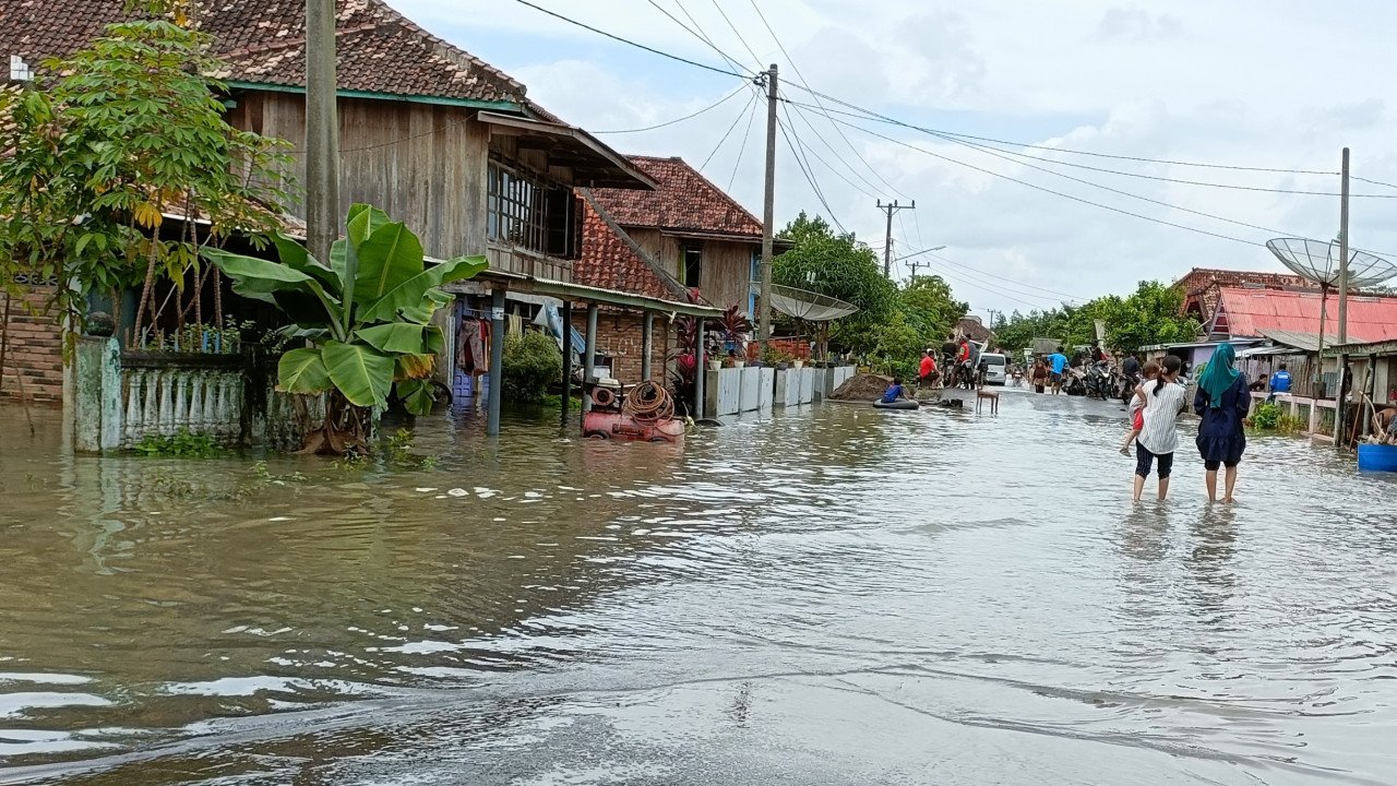 Banjir di Kab. Penukal Abab Lematang Ilir tanggal 22 Februari 2020