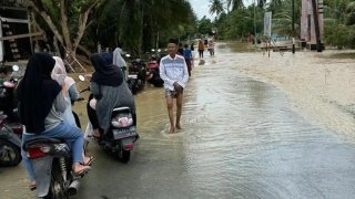Banjir di Kab. Aceh Jaya tanggal 17 November 2024