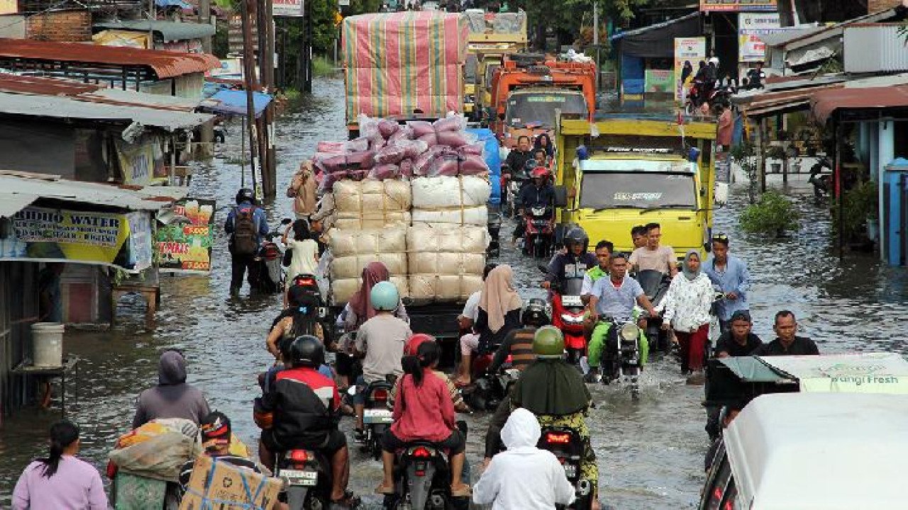 Banjir di Kota Medan tanggal 13 Januari 2025