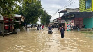 Banjir di Kota Tebing Tinggi tanggal 17 Januari 2025