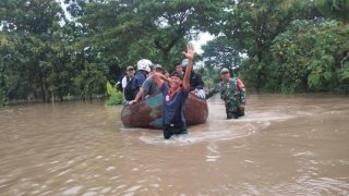 Banjir di Kab. Sragen tanggal 20 Januari 2025
