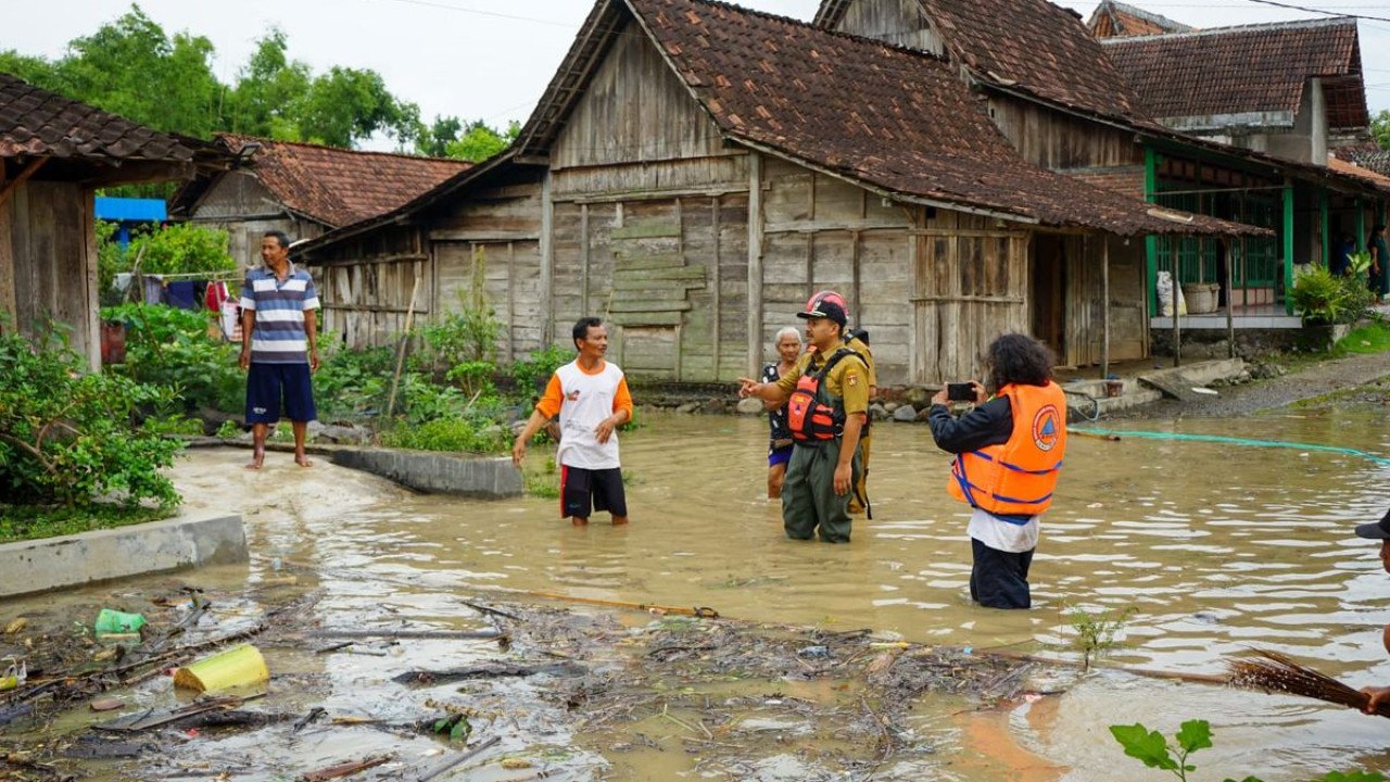 Banjir di Kab. Ngawi tanggal 21 Januari 2025