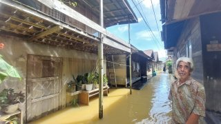 Banjir di Kab. Hulu Sungai Tengah tanggal 27 Januari 2025