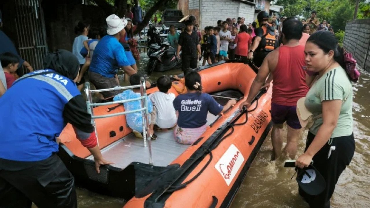 Banjir di Kab. Lombok Barat tanggal 10 Februari 2025
