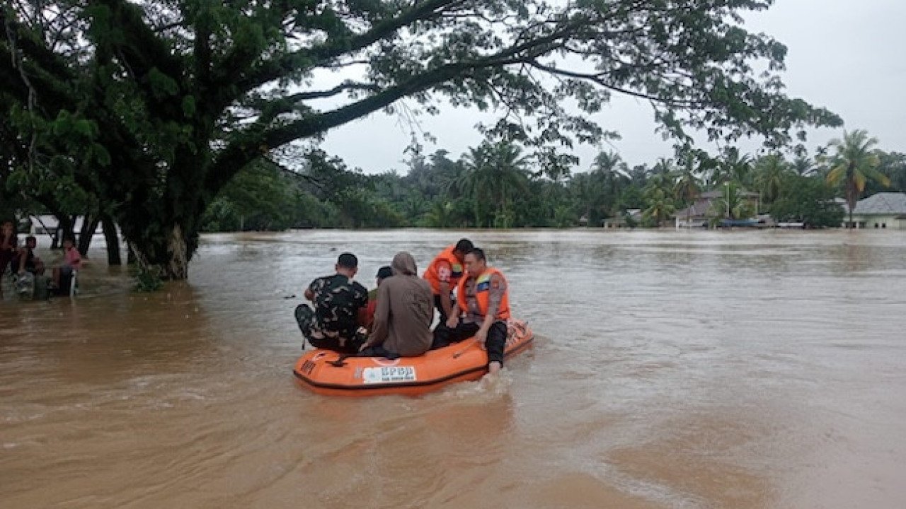 Banjir di Kab. Rokan Hulu tanggal 27 Februari 2025