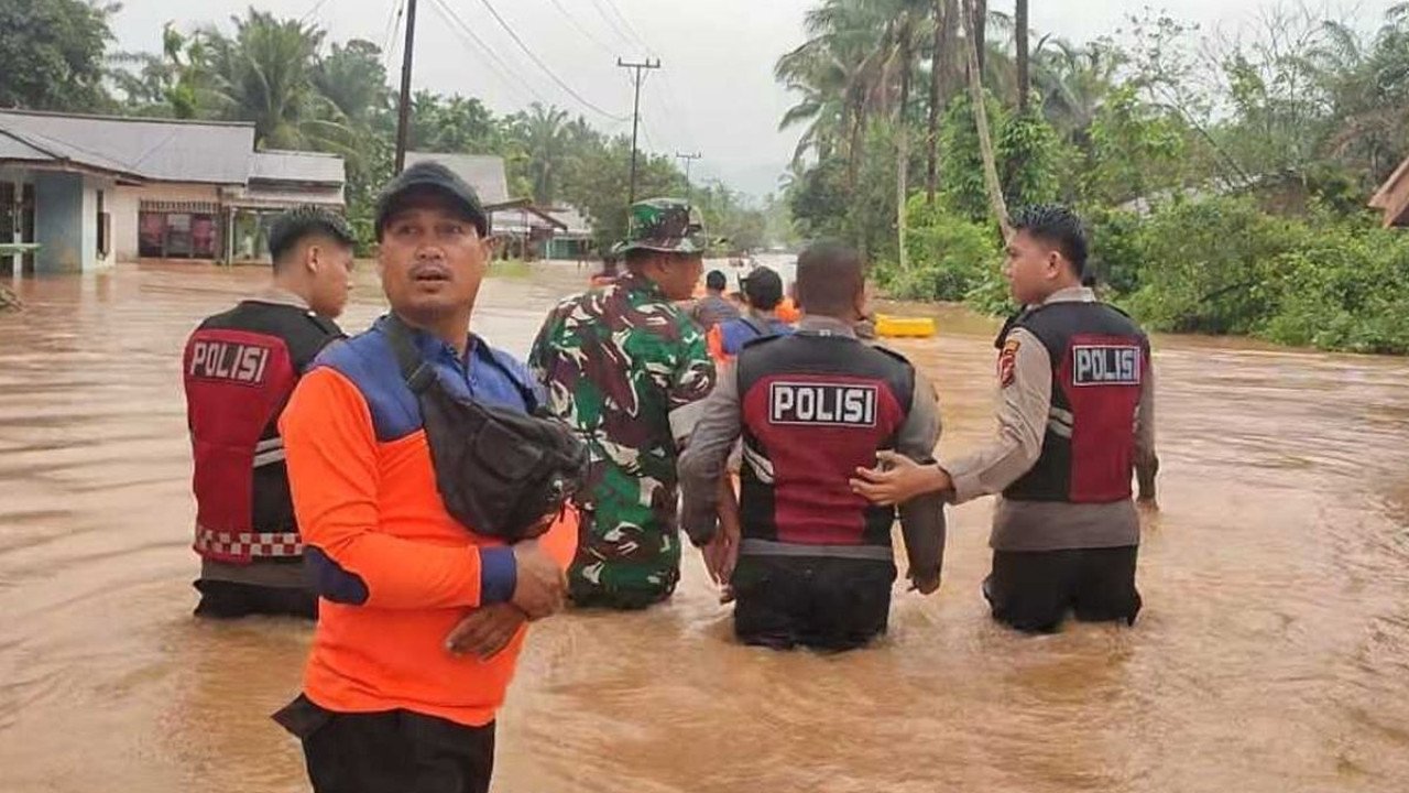 Banjir di Kab. Rokan Hulu tanggal 27 Februari 2025