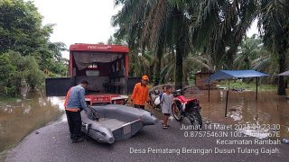 Banjir di Kab. Rokan Hulu tanggal 14 Maret 2025