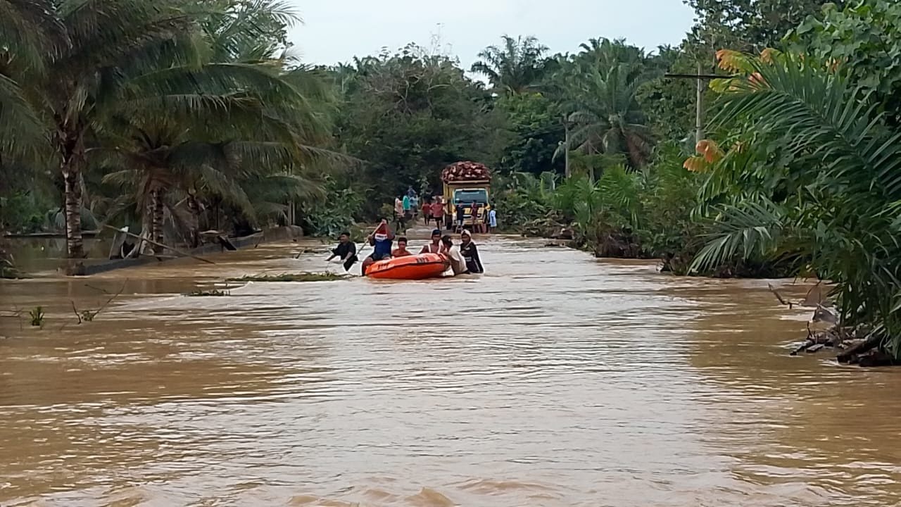 Banjir di Kab. Padang Lawas tanggal 17 Maret 2025