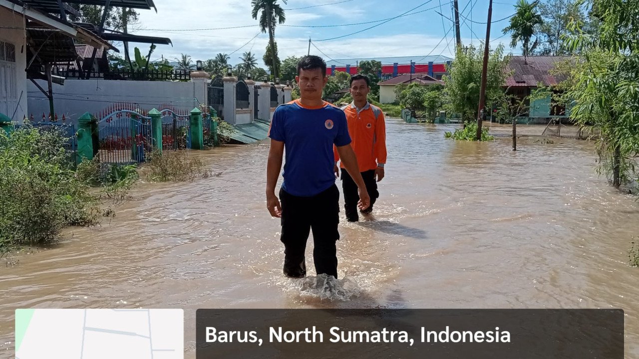 Banjir di Kab. Tapanuli Tengah tanggal 15 April 2025