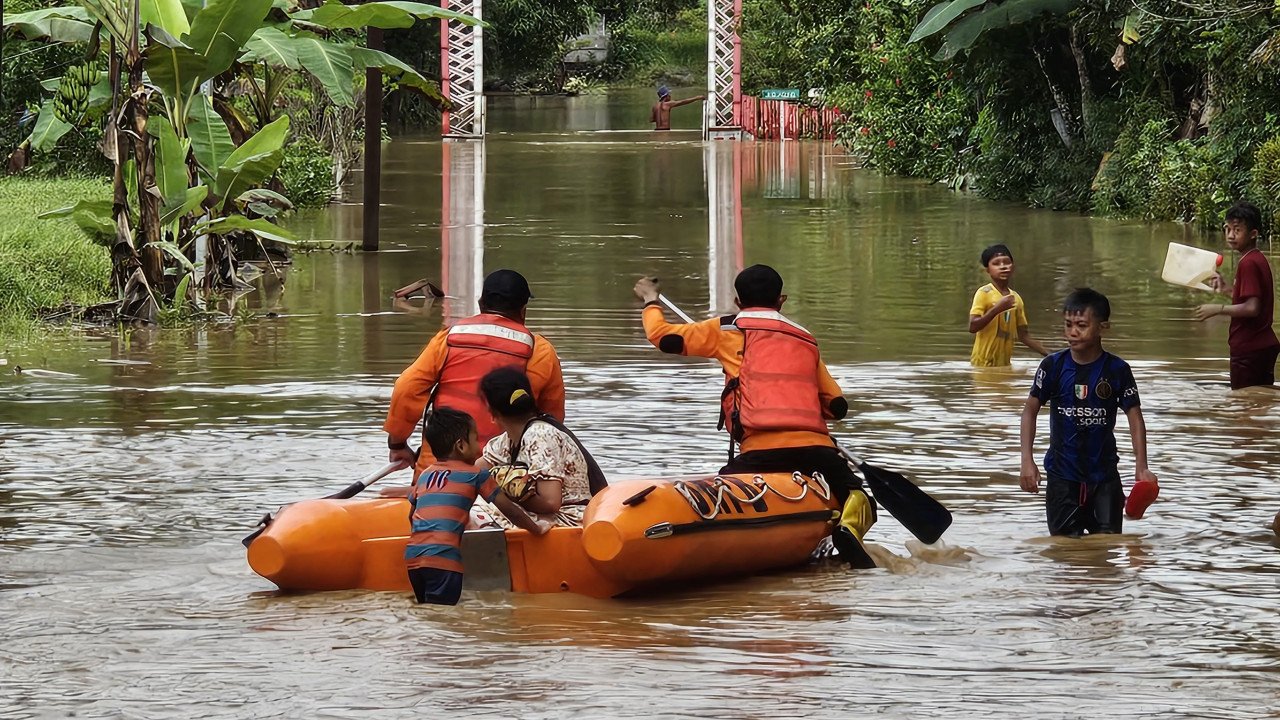Banjir di Kab. Penajam Paser Utara tanggal 21 April 2025
