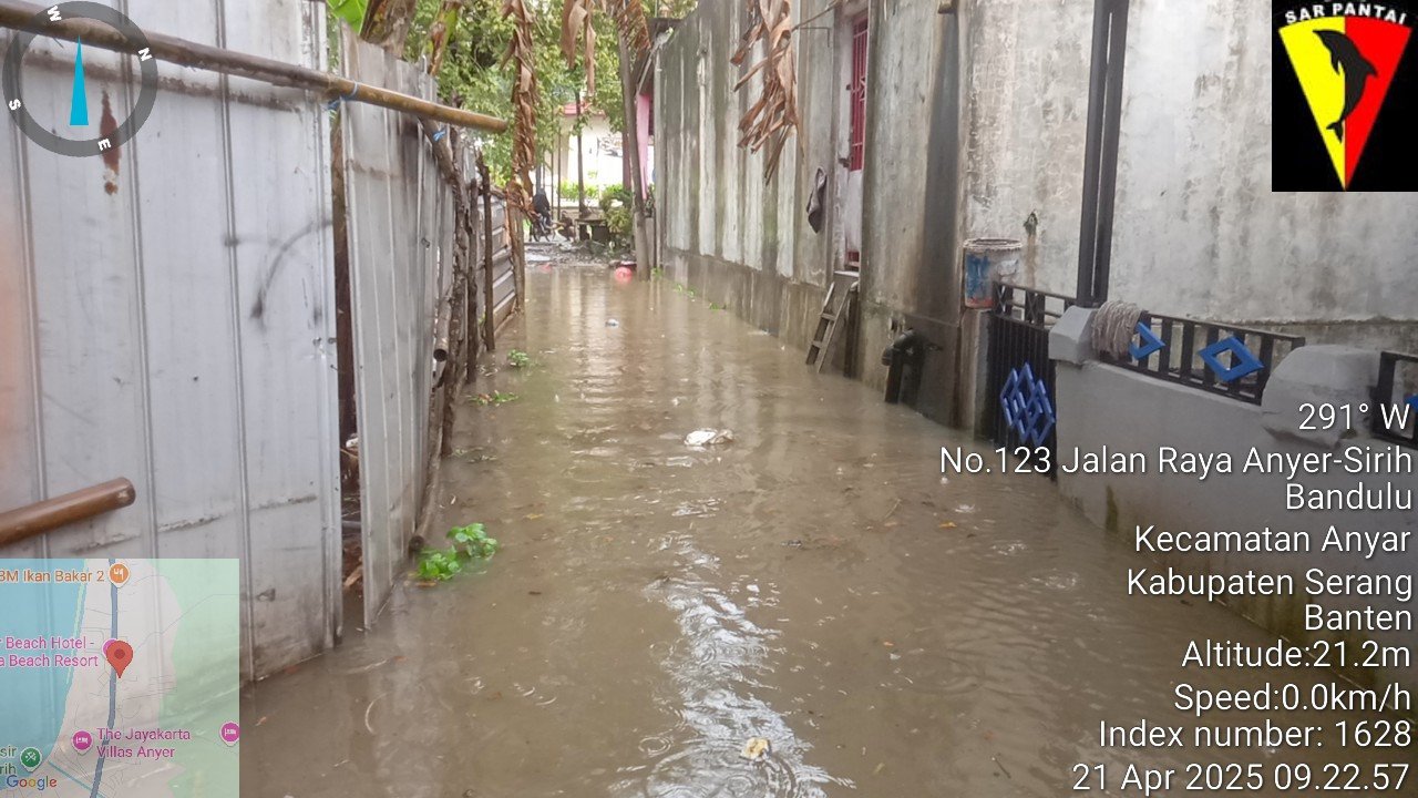 Banjir di Kab. Serang tanggal 21 April 2025