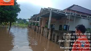 Banjir di Kota Pangkal Pinang tanggal 21 April 2025