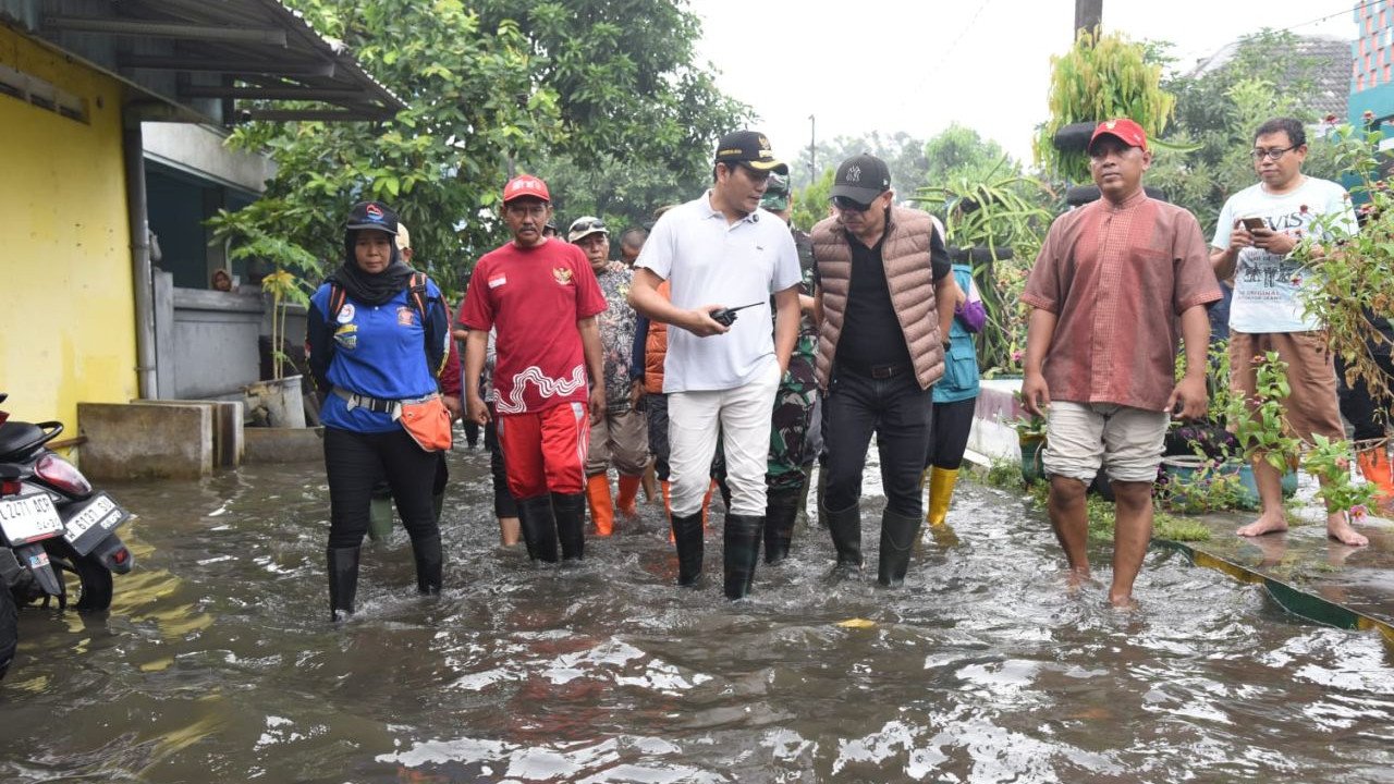 Bupati Sidoarjo Subandi Sidak Banjir