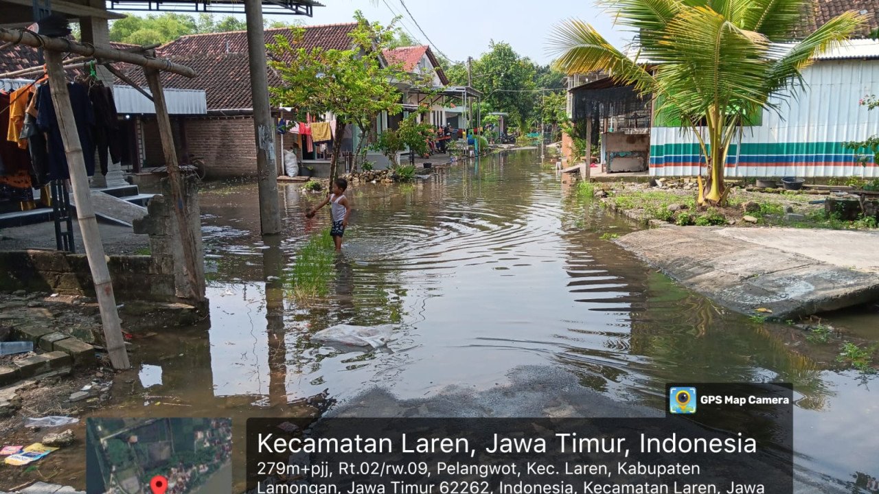 Banjir di Kab. Lamongan tanggal 18 Mei 2025