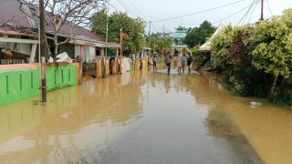 Rumah Tergenang Banjir Halmahera Selatan