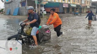 Banjir di Kota Serang tanggal 29 Januari 2026