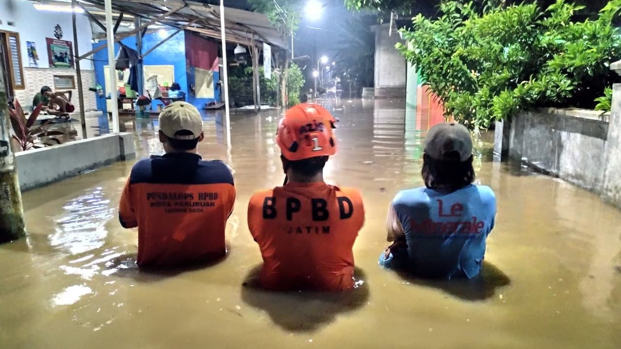 Banjir di Kota Pasuruan tanggal 21 April 2026