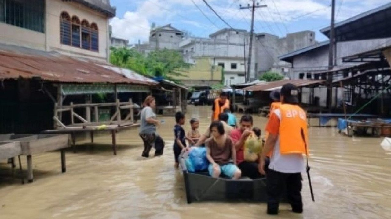 Banjir di Kota Tebing Tinggi tanggal 11 Mei 2026